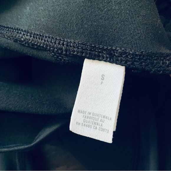 aerie Black Mesh High-Rise/Waisted Cropped 23" Leggings | Size: S - Picture 11 of 12